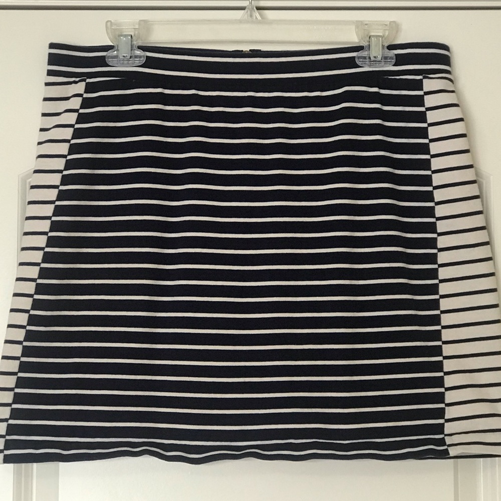 Tommy Hilfiger blue & white striped short skirt